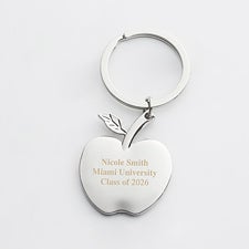 Graduation Engraved Apple Keychain - 42225