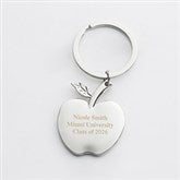 Graduation Engraved Apple Keychain - 42225