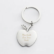 Engraved Apple Keychain For Her - 42226