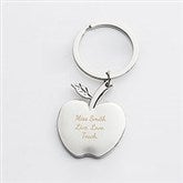 Engraved Apple Keychain For Her - 42226
