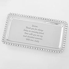 Personalized Mariposa® String of Pearls Jewelry Tray For Her - 42242