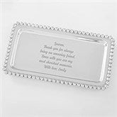 Personalized Mariposa® String of Pearls Jewelry Tray For Her - 42242