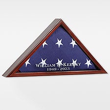 Personalized Flag Display Case - Memorial - 42272