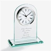 Engraved Anniversary Message Glass Clock - 42282