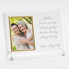 Engraved Glass Vertical Picture Frame For Her - 42319