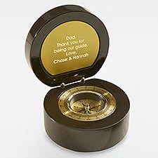 Engraved Message Navigator Desk Compass For Dad - 42364