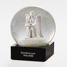 Engraved Memorial Message CoolSnowGlobes Angel Snow Globe - 42378