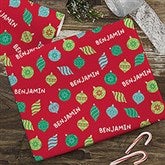 Retro Ornament Personalized Wrapping Paper - 42417