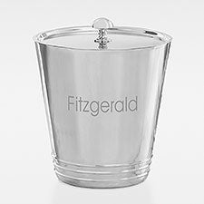 Etched Housewarming Silver Ice Bucket - 42432