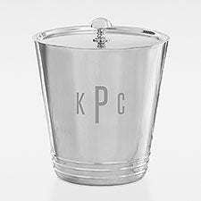 Etched Silver Ice Bucket for Him - 42435