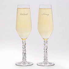 Orrefors Carat Etched Professional Champagne Flute Set - 42441