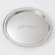 Engraved Housewarming Round Silver Tray - 42442