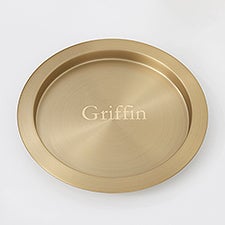 Engraved Housewarming Round Gold Serving Tray - 42446