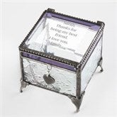 Engraved Message Vintage Jewelry Box for Friend - 42548