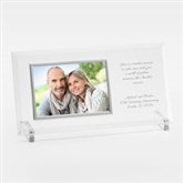 Engraved Anniversary Message Glass Horizontal Picture Frame   - 42564