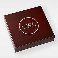 Engraved Birthday Cherry Wood Cigar Humidor 20 Count for Him - 42576