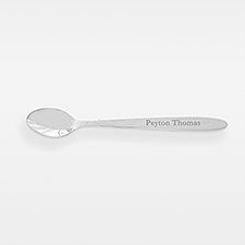 Etched Silver Plated Heirloom Baby Keepsake Spoon - 42582