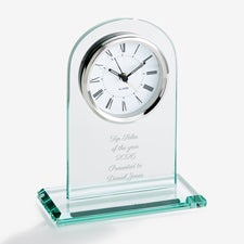 Engraved Message Glass Clock for Professionals - 42625