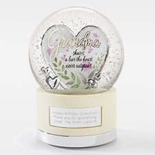  Engraved Grandma Heart Snow Globe - 42670