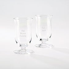 Personalized Crystal cocktail glasses - Great House Warming Gift