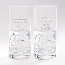 Engraved Wedding Message Luigi Bormioli Cocktail Glass - 42710