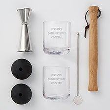 Engraved 7-Piece Muddled Cocktail Set for Birthday - 42712