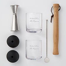 Engraved Housewarming 7-Piece Muddled Cocktail Set  - 42713