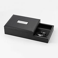 Engraved Home Décor Vegan Leather Valet Tray - 42793