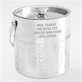 Engraved Message Hammered Metal Ice Bucket For Her - 42805