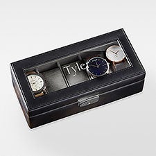 Engraved Birthday Leather 5 Slot Watch Box - 42827