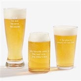 Engraved Message Beer Glass Collection - 42848