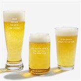 Engraved Message Beer Glass Collection - 42848