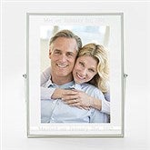 Engraved Silver Floating 5x7 Anniversary Picture Frame  - 43048