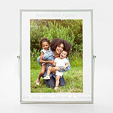 Engraved Silver Floating 5x7 Picture Frame for Her - 43049