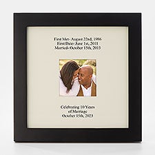 Engraved Anniversary Gallery Square Opening Picture Frame - 43061