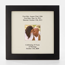 Engraved Anniversary Gallery Picture Frame - Square Opening - 43061