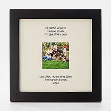 Engraved Family Gallery Square Opening Picture Frame - 43063