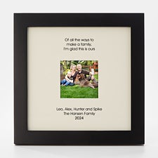 Engraved Family Gallery Square Opening Picture Frame  - 43063