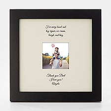 Engraved Dad's Gallery Square Opening Picture Frame  - 43064