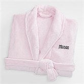 Ladies Classic Luxury Embroidered Fleece Robe - 43161