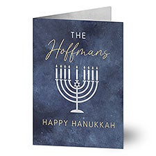 Love and Light Personalized Hanukkah Greeting Card - 43177