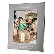 Engraved Family Tremont Gunmetal 8x10 Picture Frame     - 43367