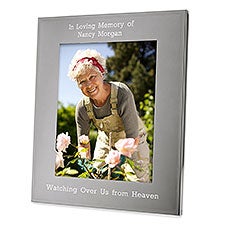 Engraved Memorial Tremont Gunmetal 8x10 Picture Frame   - 43373