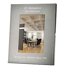 Engraved Office Tremont Gunmetal 5x7 Picture Frame   - 43388