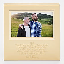 Engraved Dad's Gold Uptown 4x6 Picture Frame  - 43391