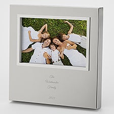 Engraved Family Silver Uptown 4x6 Picture Frame - 43396