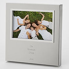 Engraved Silver Uptown 4x6 Picture Frame  - 43396