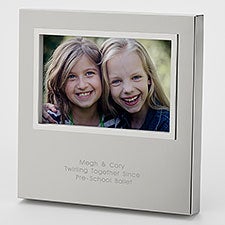 Engraved Friends Silver Uptown 4x6 Picture Frame - 43400