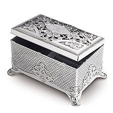 Engraved Wedding Anastasia Clover Music Box - 43405