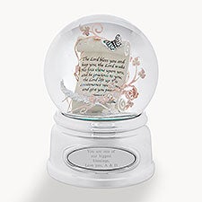 Engraved Prayer Scroll Snow Globe for Grandma  - 43425